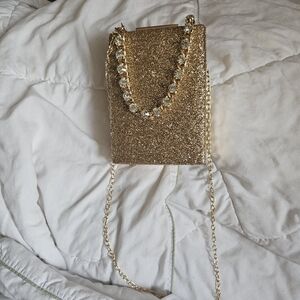 Gold Glimmering Evening bag